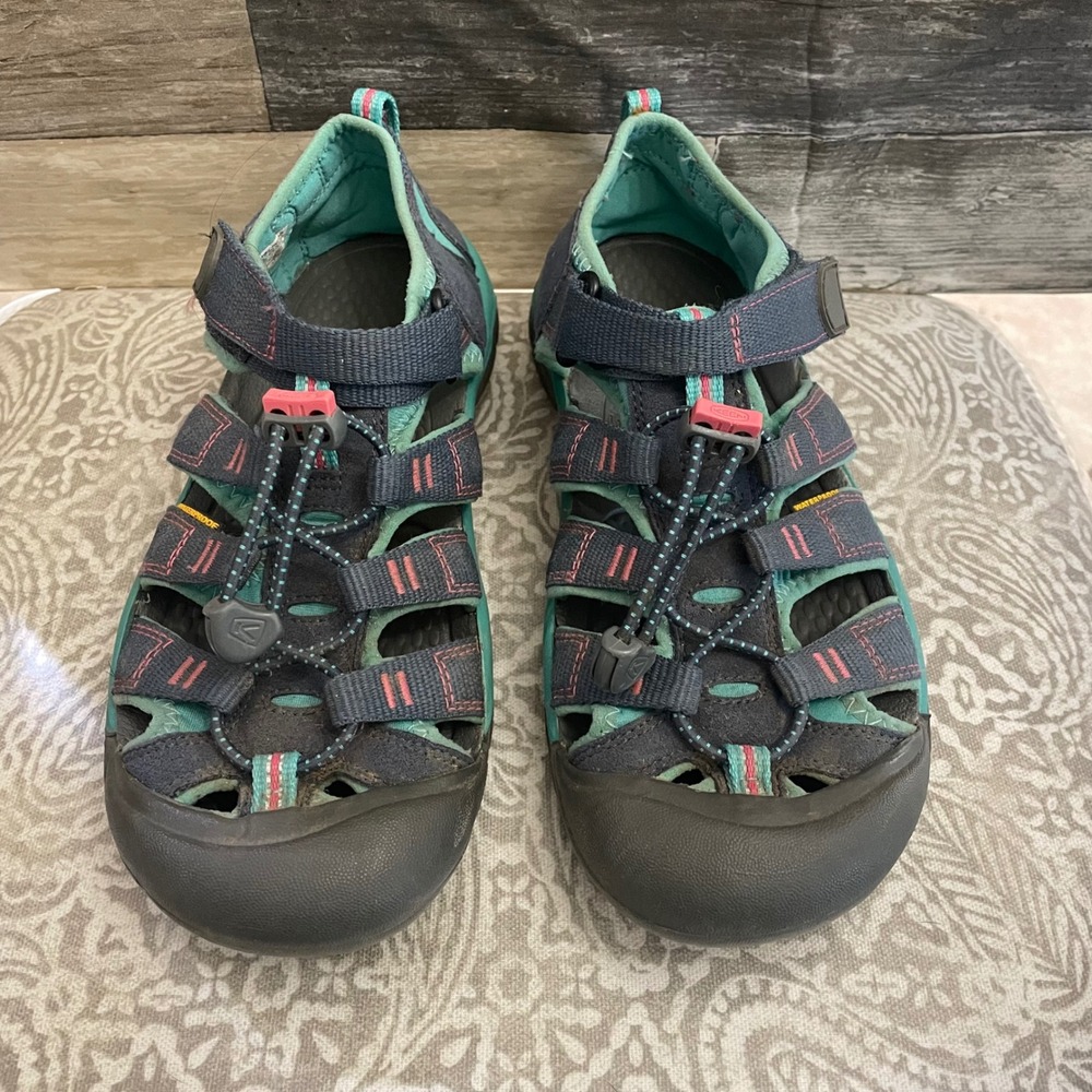 Keen Newport H2 Waterproof Sandals Navy Teal Pink Womens 5 1012316